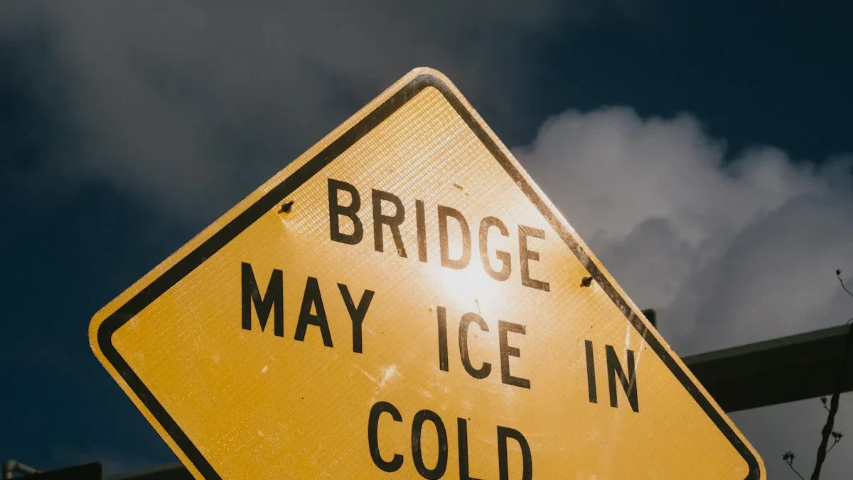 Glättewarnung erkennen