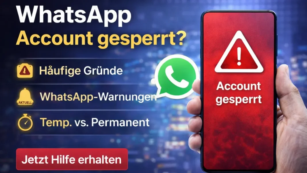 WhatsApp Account gesperrt